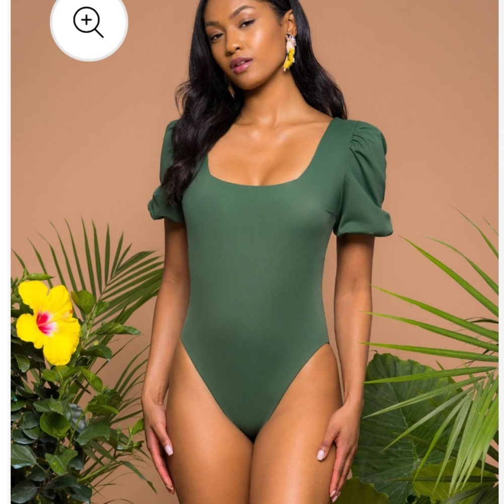 NWT OCHIE Green Maria One Piece Swimsuit Size S